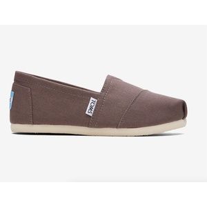 Gray Ash Toms Alpargata Canvas Slip On Womens 9